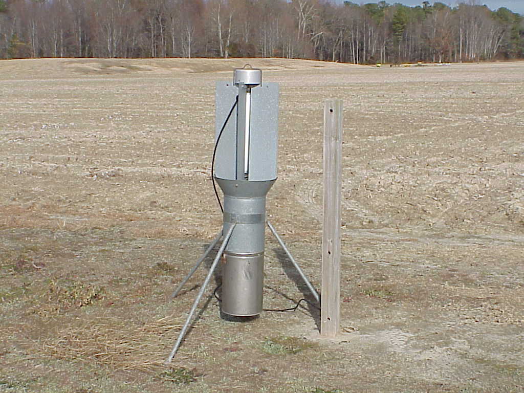Black light trap in field